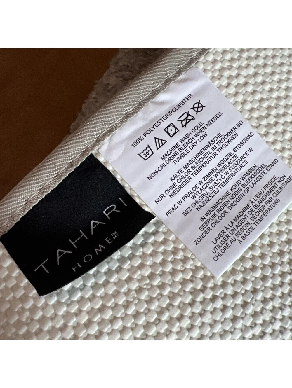 Tahari Home Taupe Bath Mat 24” X 60”, New